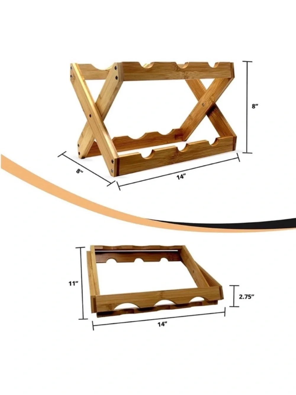 Pottery Barn foldable bamboo